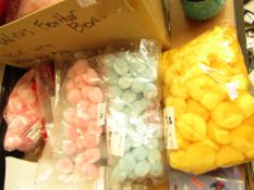 7 x packs of various Colours Pompoms new see image