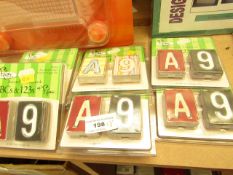 8 x packs of 80 per per pack Flair Designs Reversable Card Stock ABC's & 123's RRP £3.99 each new &