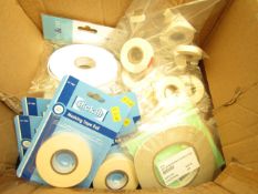 box containing 18 x Small Foam Tapes, 6 x Large Foam Double Sided Tapes, 5 x Masking Tapes & 5 x