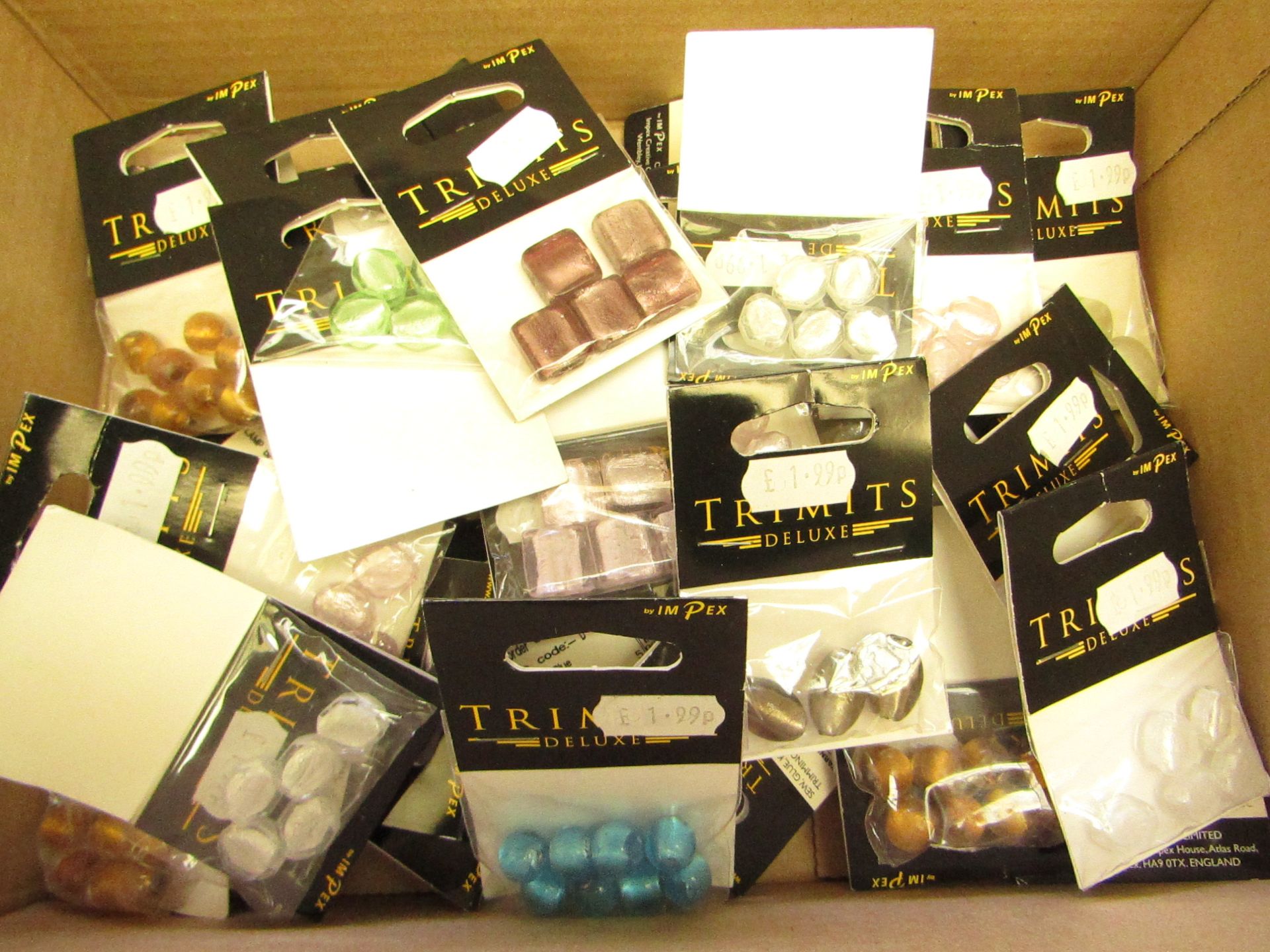 10 x packs of various Trimits Deluxe Beads new see image picked randomly