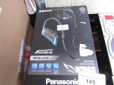 Panasonic Bluetooth earbuds, untested and boxed.