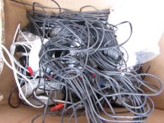 Over 10x various CCTV cables.