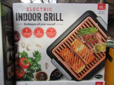 | 1x | ELECTRIC INDOOR GRILL | REFURBISHED AND BOXED | NO ONLINE RE-SALE | SKU C5060541512825 |