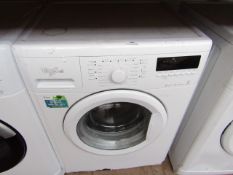 Whirlpool 6th Sense Colours 8Kg washing machine, powers on and spins.