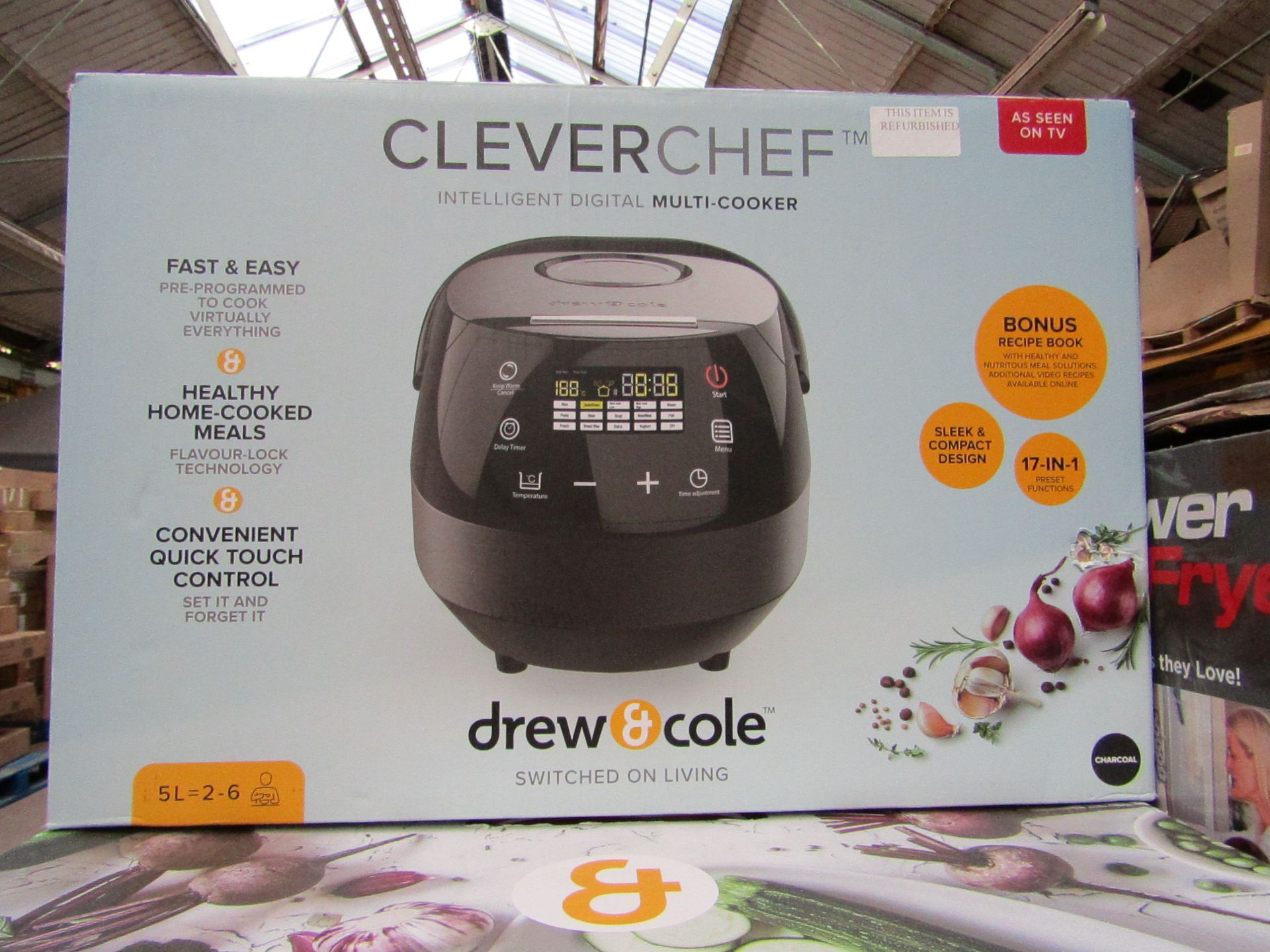 | 1x | DREW & COLE CLEVERCHEF | REFURBISHED AND BOXED | NO ONLINE RE-SALE | SKU C5060541511682 | RRP