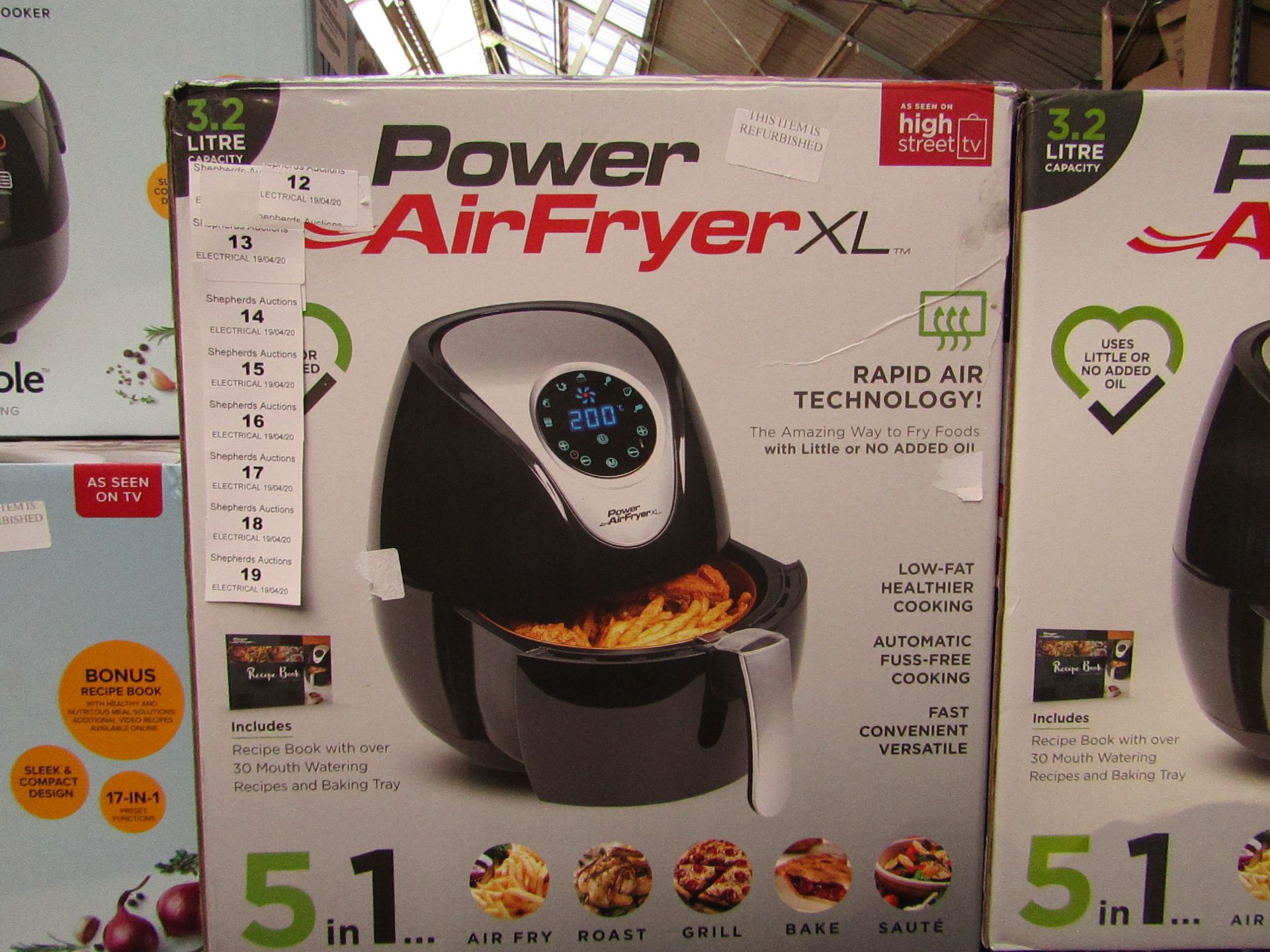 | 1x | POWER AIR FRYER XL 3.2L | REFURBISHED AND BOXED | NO ONLINE RE-SALE | SKU C5060191465366 |