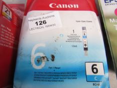 2x CANON - BCI-6C - CYAN Ink Tank - Packaged.