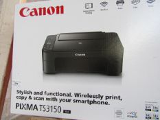 Canon Pixma TS3150 printer, untested and boxed.