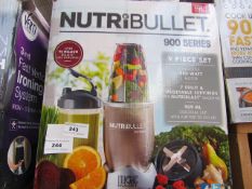 | 1X | NUTRIBULLET 600 SERIES | UNCHECKED AND BOXED | NO ONLINE RE-SALE | SKU - | RRP £59:99 | TOTAL