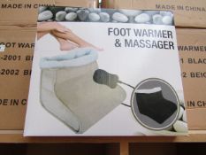 Foot Warmer and Massager - All New and Boxed.