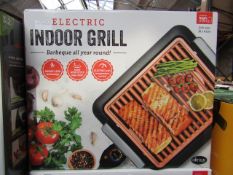 | 1x | ELECTRIC INDOOR GRILL | REFURBISHED AND BOXED | NO ONLINE RE-SALE | SKU C5060541512825 |