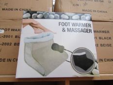 Foot Warmer and Massager - All New and Boxed.