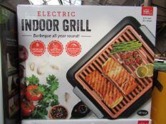 | 1x | ELECTRIC INDOOR GRILL | REFURBISHED AND BOXED | NO ONLINE RE-SALE | SKU C5060541512825 |