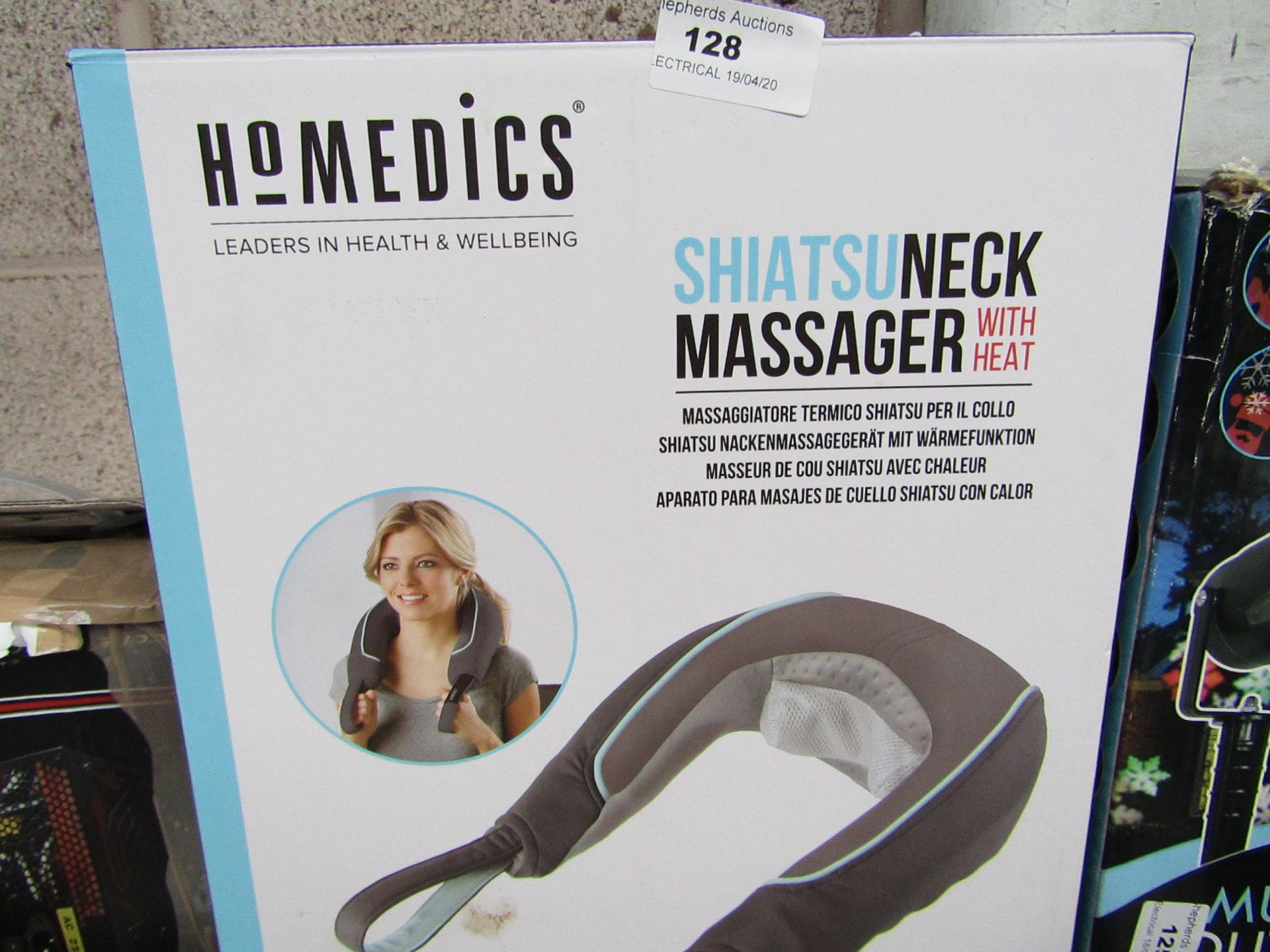 Homedics - Heated Neck Rest cushion - Untested & Boxed.