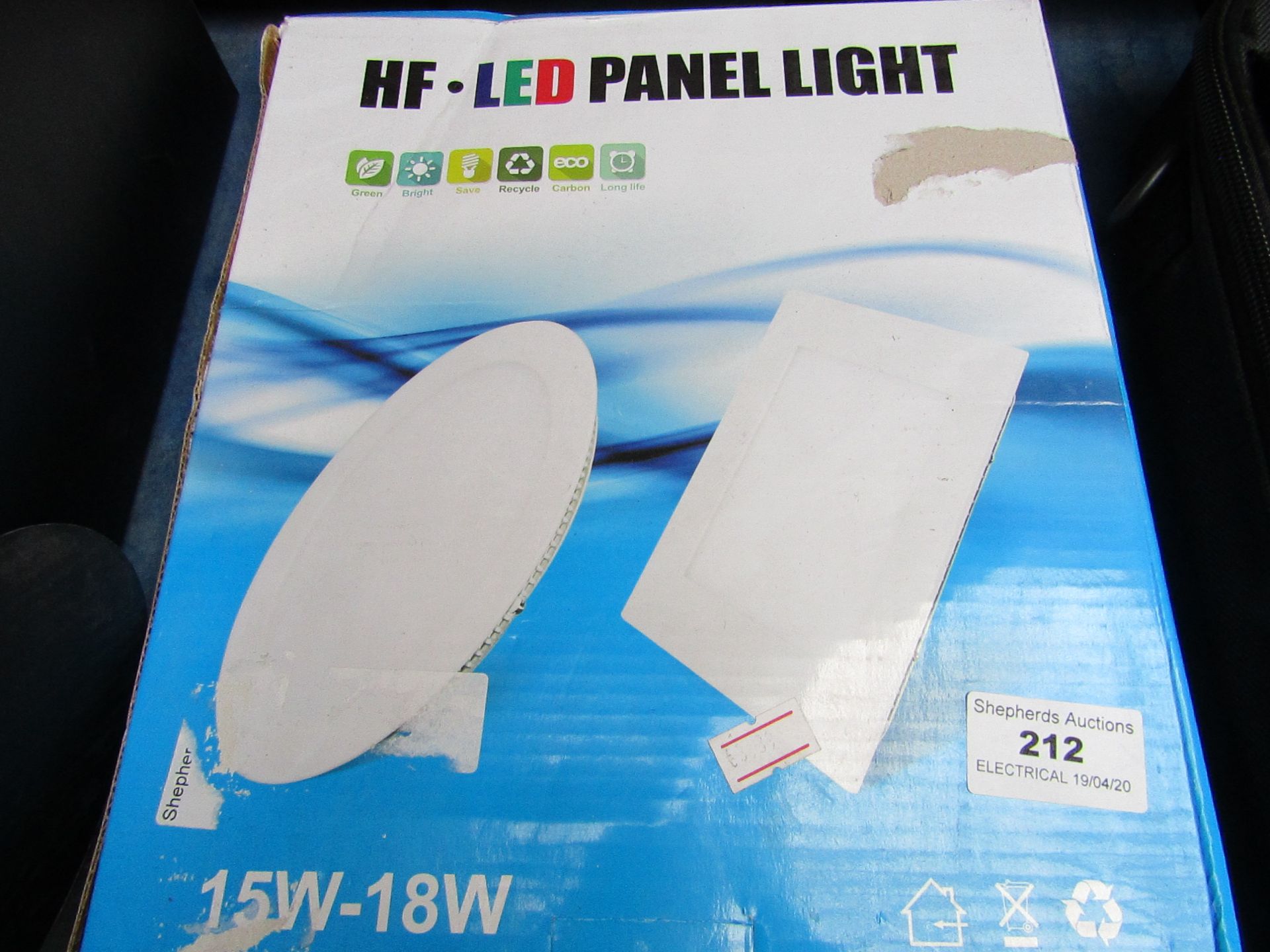 HF . LED Panel Light - Untested & Boxed.