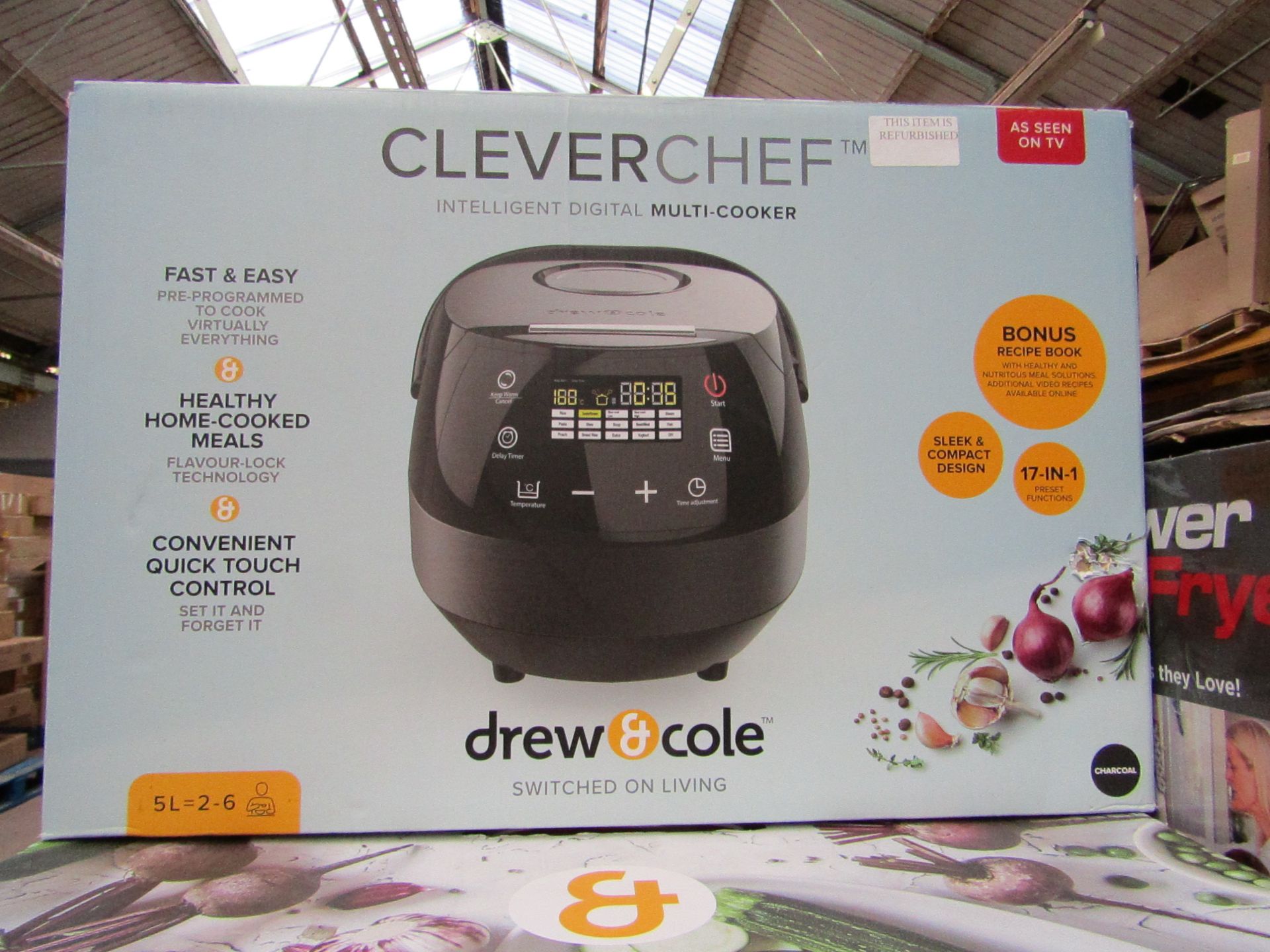| 1x | DREW & COLE CLEVERCHEF | REFURBISHED AND BOXED | NO ONLINE RE-SALE | SKU C5060541511682 | RRP