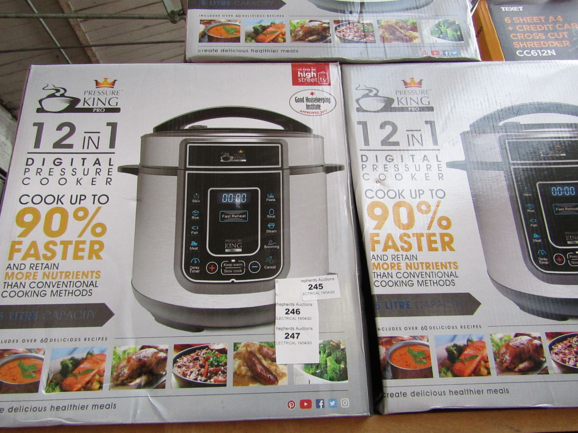 | 1X | PRESSURE KING PRO 12 IN 1 DIGITAL PRESSURE AND MULTI COOKER | UNCHECKED AND BOXED | NO ONLINE