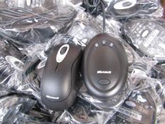 15x Microsoft wireless mouses with receivers, all tested working.