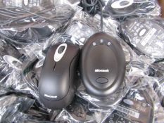 15x Microsoft wireless mouses with receivers, all tested working.