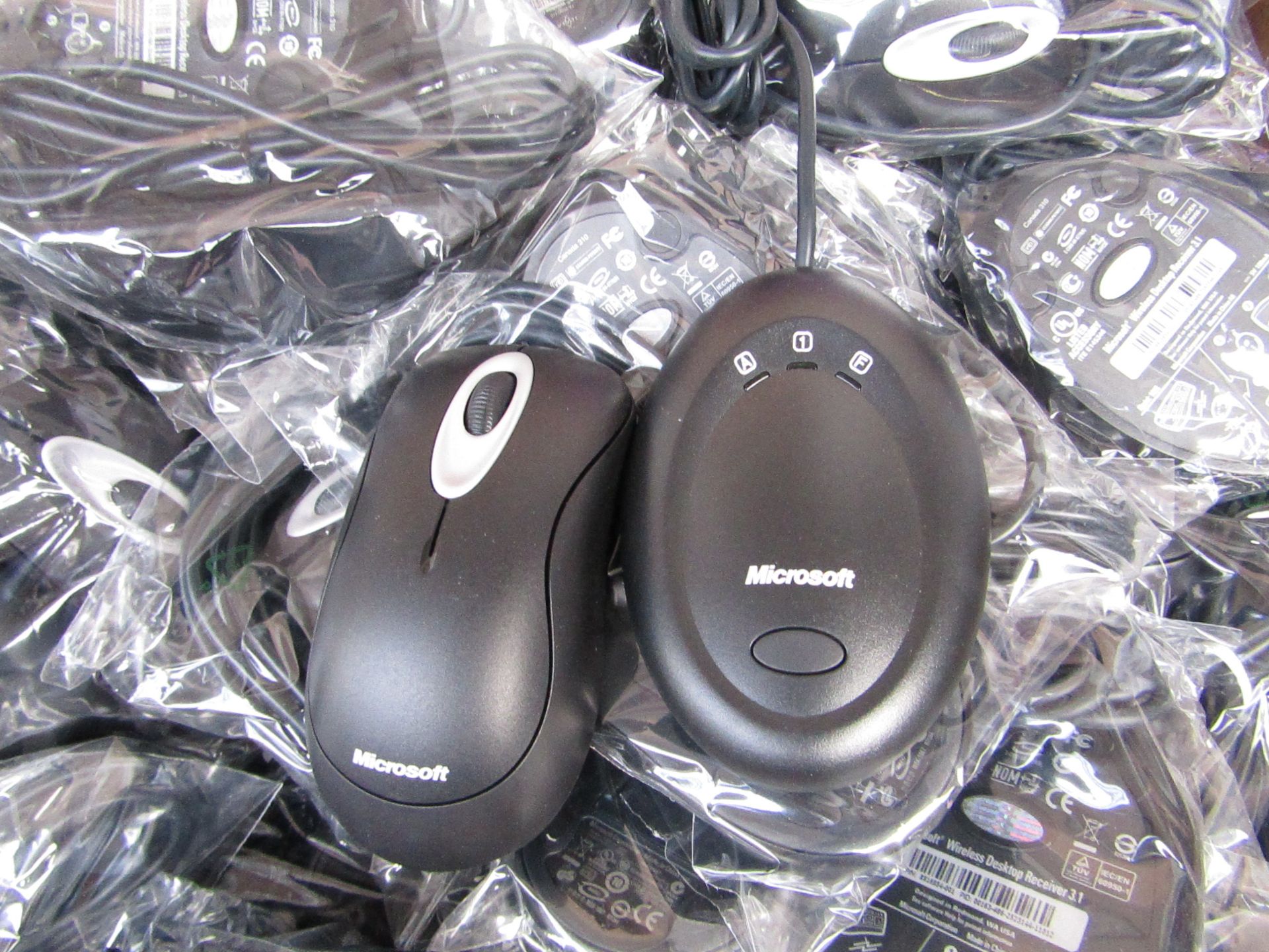 15x Microsoft wireless mouses with receivers, all tested working.