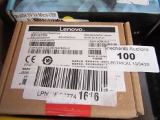 Lenovo - In-Ear Headphone - Untested and Boxed.