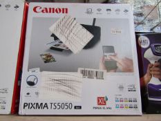 Canon Pixma TS5050 printer, untested and boxed.