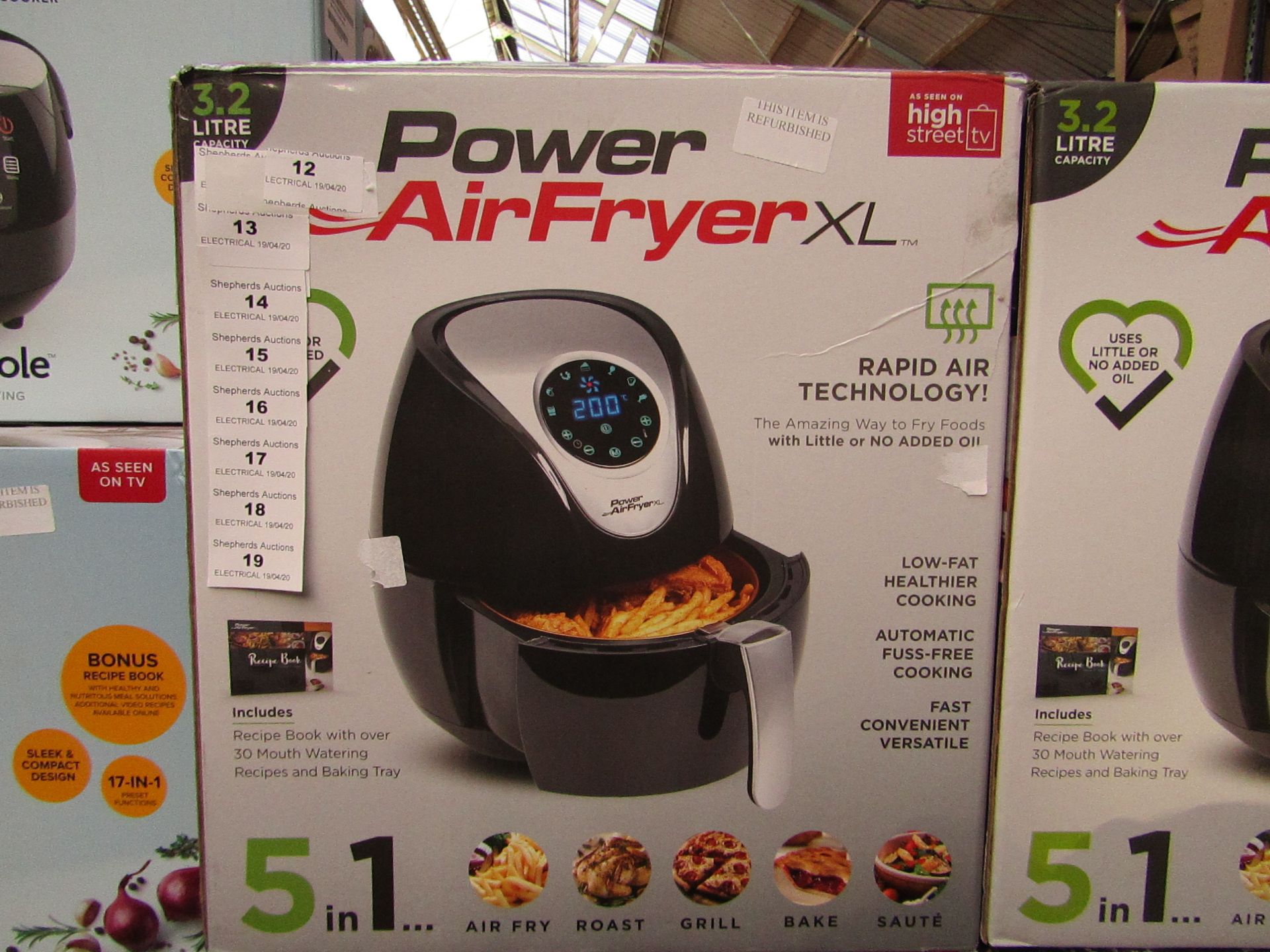 | 1x | POWER AIR FRYER XL 3.2L | REFURBISHED AND BOXED | NO ONLINE RE-SALE | SKU C5060191465366 |