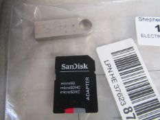 2x Various Item Being : SanDisk - 200GB SD Card & 16GB FlashDrive - Packaged.