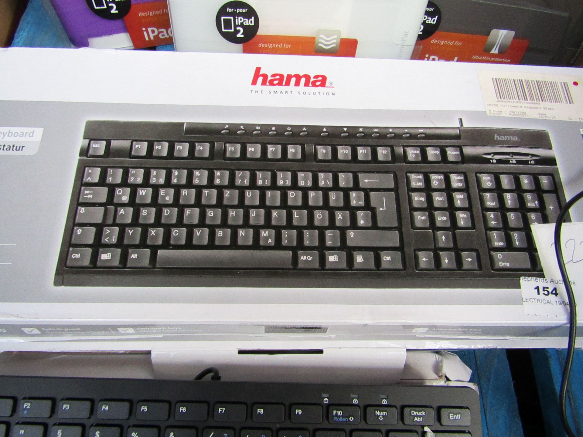 2x HAMA - AK 220 Multimedia Keyboard - Untested & Boxed.