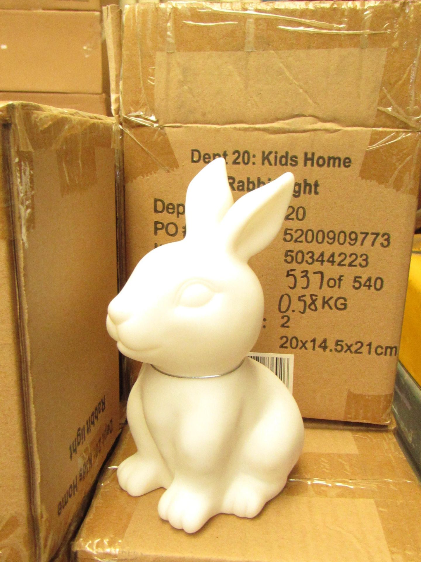 Set of 2x kids home rabbit light, new and boxed.