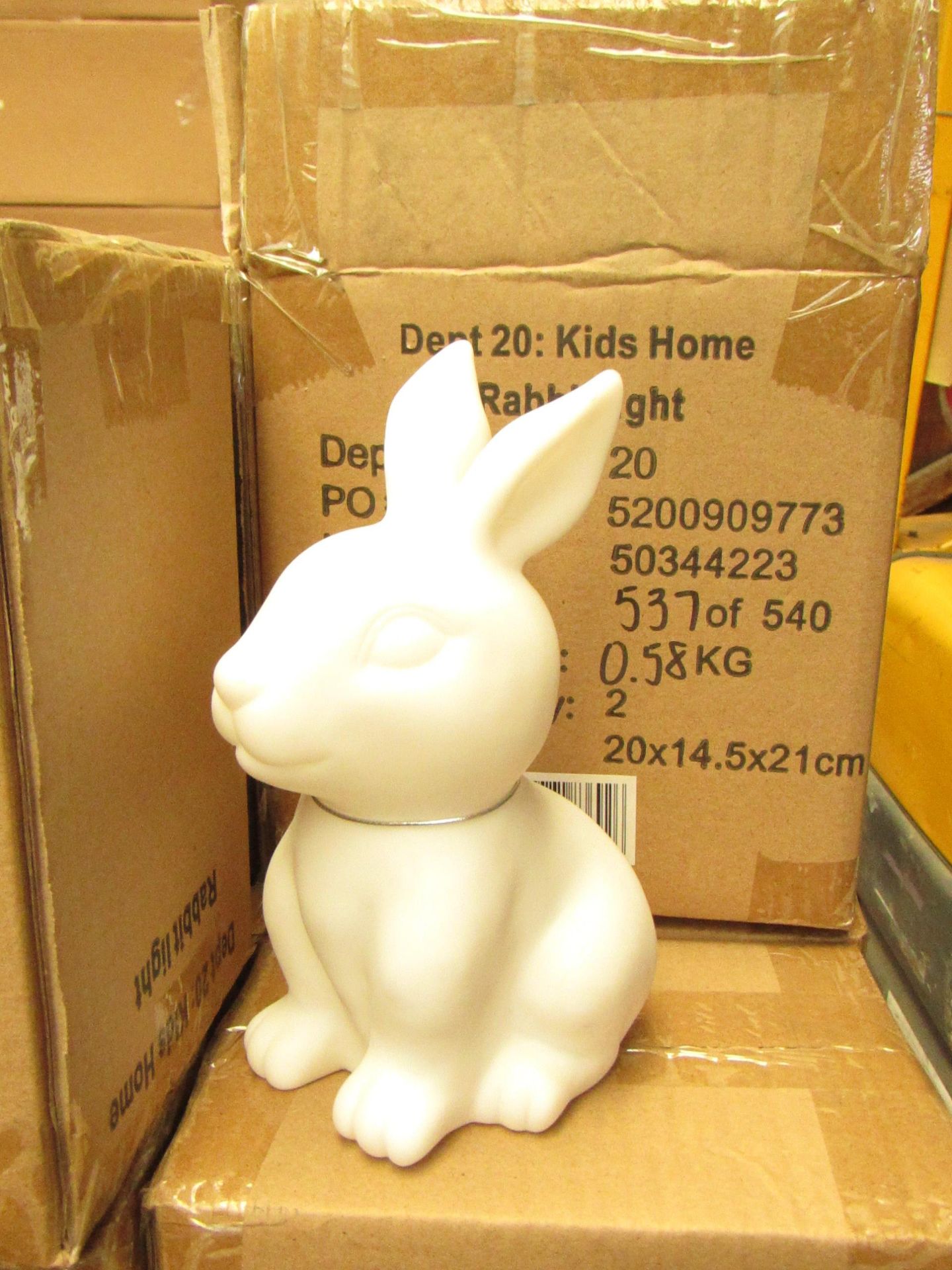 Set of 2x kids home rabbit light, new and boxed.