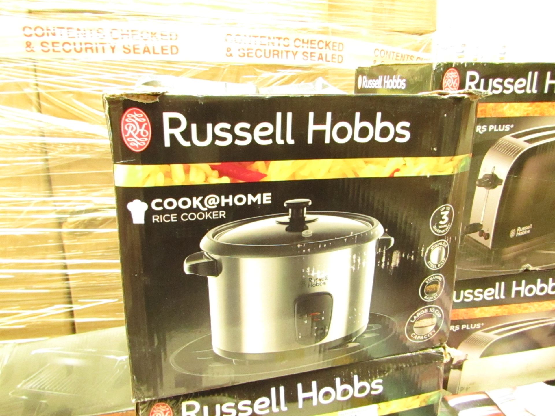 Russell Hobbs Cook @ Home rice cooker, untested and boxed.