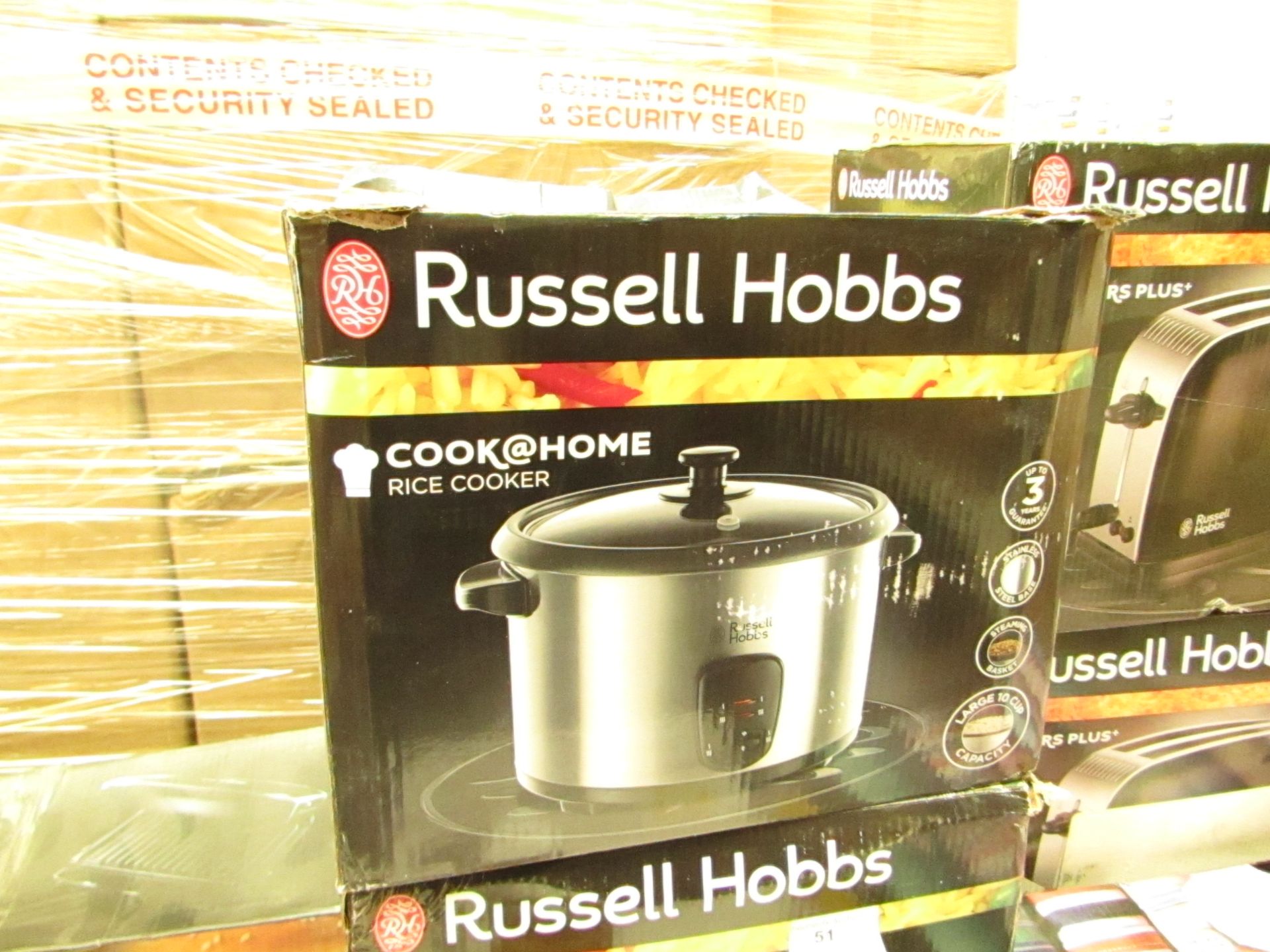 Russell Hobbs Cook @ Home rice cooker, untested and boxed.