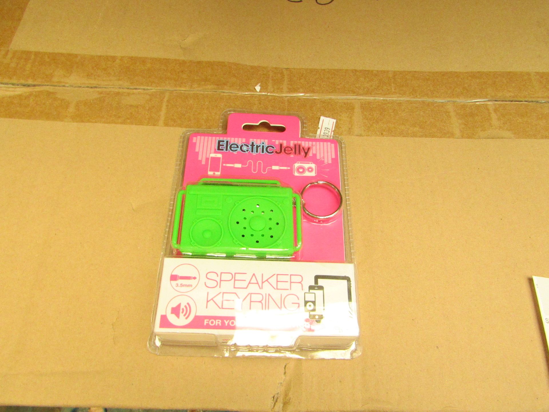 Box of 48x Mini BoomBox KeyChain Speaker - All Packaged & Boxed.