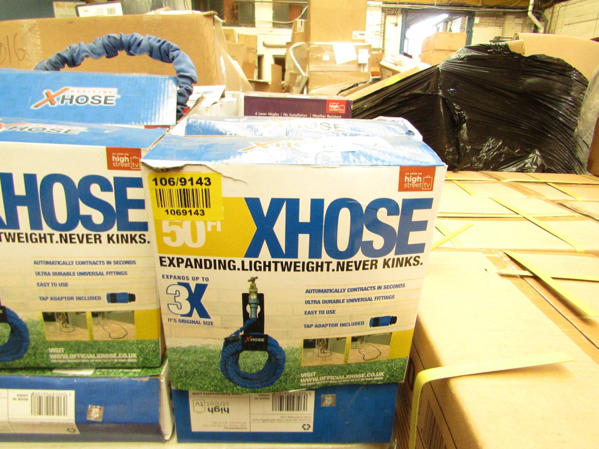 | 3x | XHOSE 50FT | UNCHECKED AND BOXED | NO ONLINE RE-SALE | SKU C5060191461573 | RRP £29.99 |