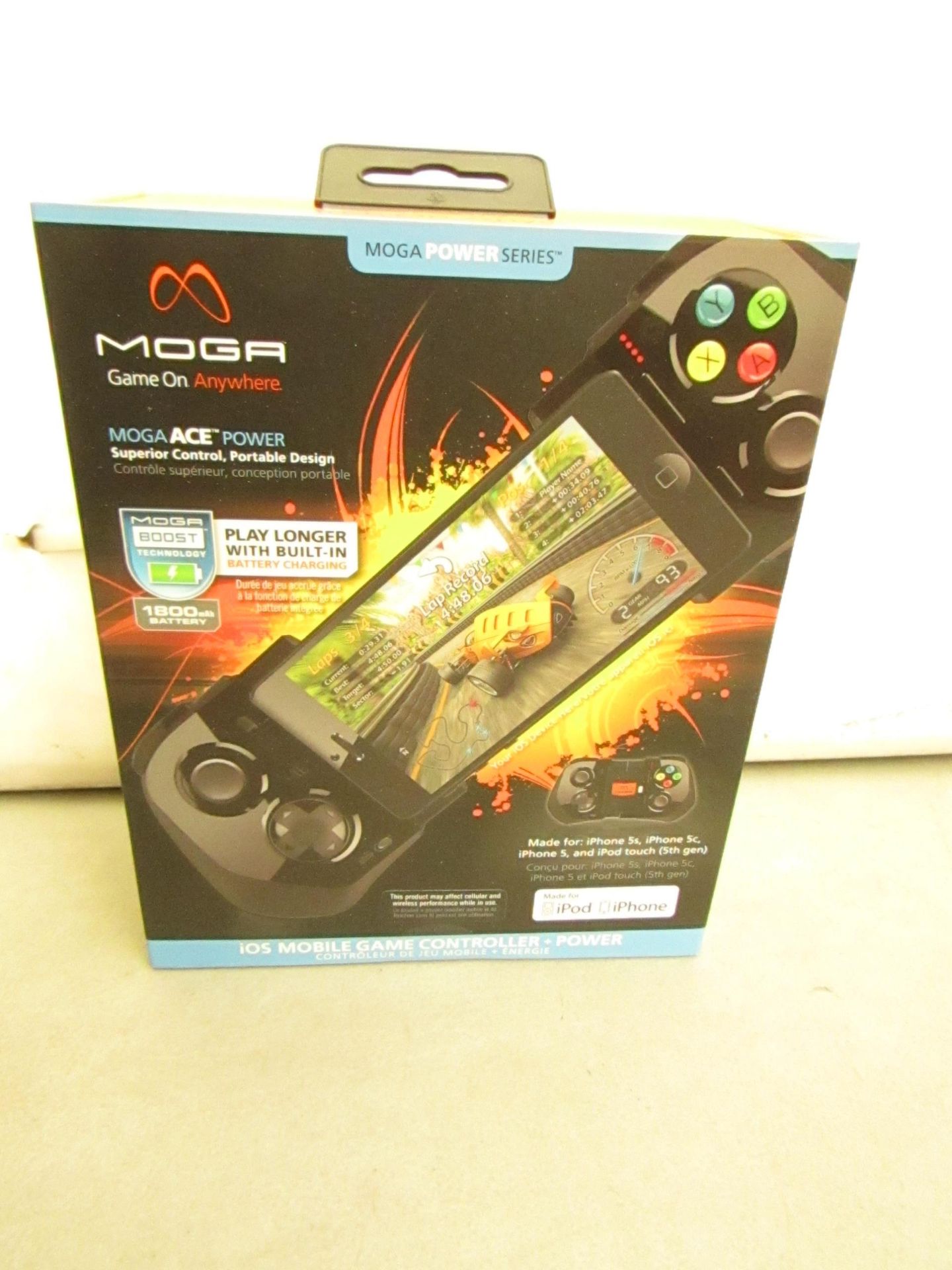 Moga iPhone gaming controller, new and boxed.