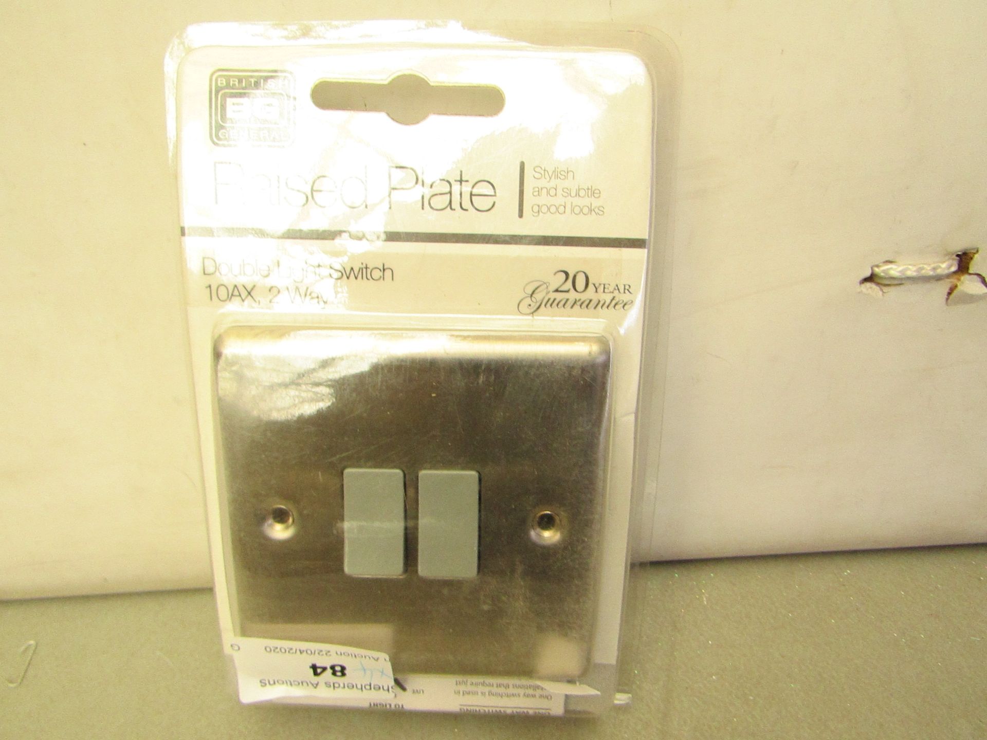 4x 2 Gang swicth flat plates, new and packaged.