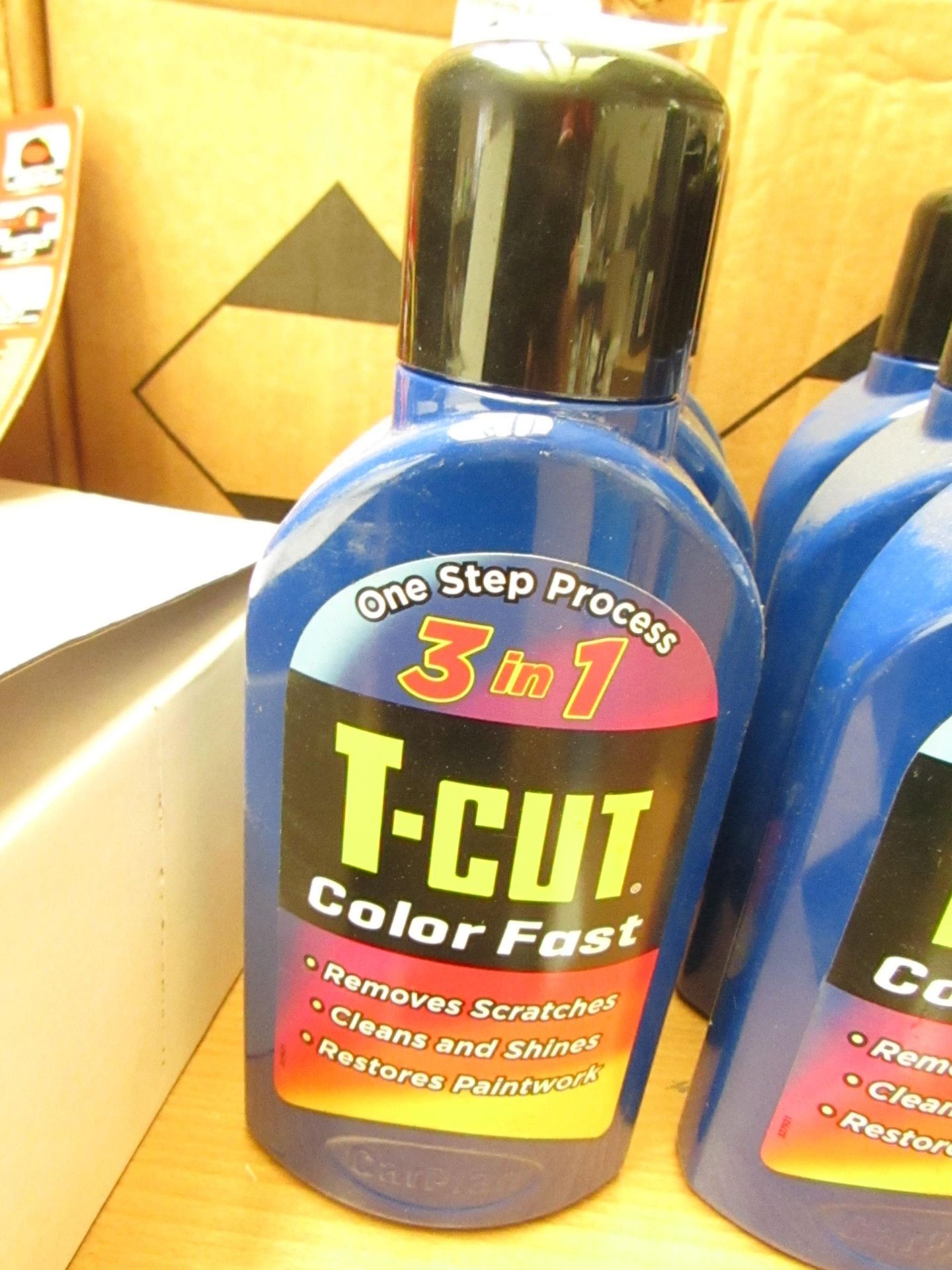 3x 500ml T-Cut colour fast cleaner, new.