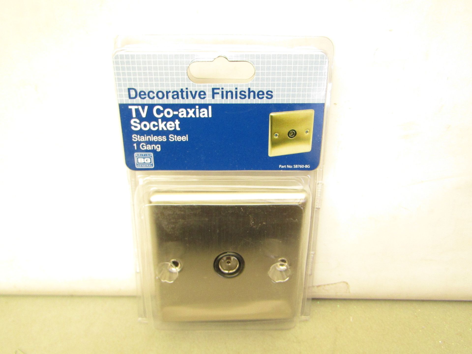 5x TV Co-axial sockets, new and packaged.