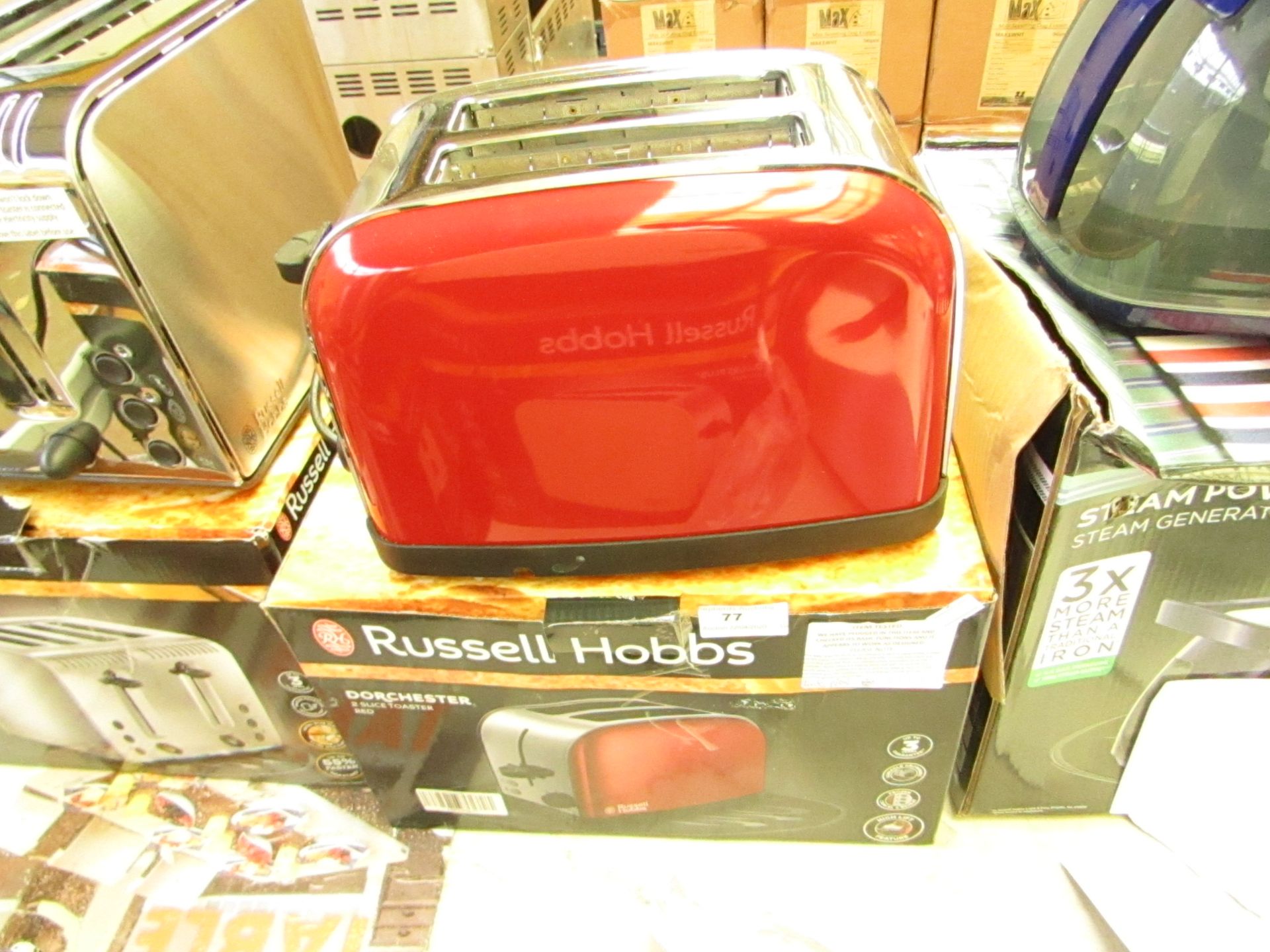 Russell Hobbs Dorchester 2 slice toaster, unused and boxed.