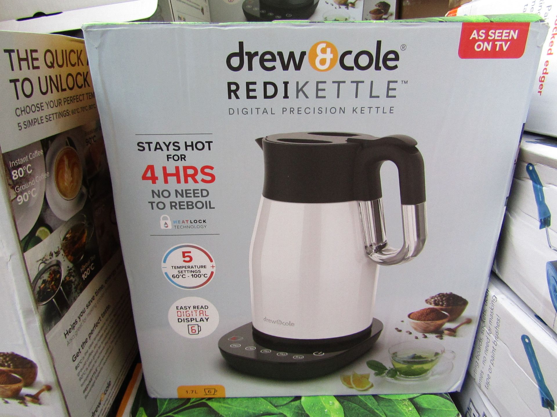| 10X | DREW AND COLE REDIKETTLE 1.7L | UNCHECKED AND BOXED | NO ONLINE RE-SALE | SKU C5060541513594
