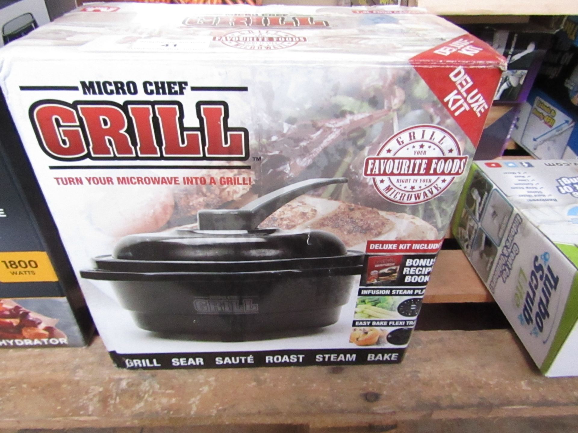 | 1X | MICRO CHEF GRILL | UNCHECKED AND BOXED | NO ONLINE RE-SALE | SKU C5060368012140 | RRP £39.