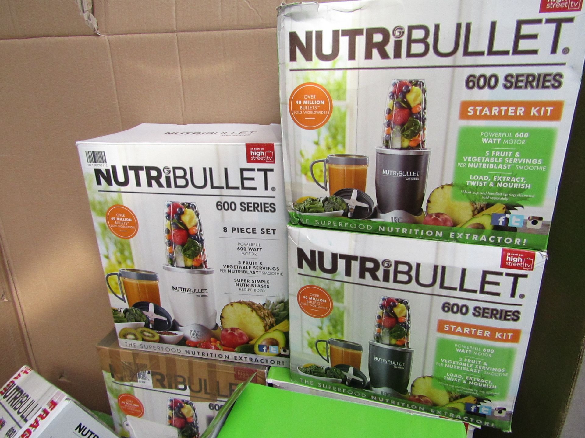 | 10X | NUTRIBULLET 600 SERIES | UNCHECKED AND BOXED | NO ONLINE RE-SALE | SKU C5060191467346 |