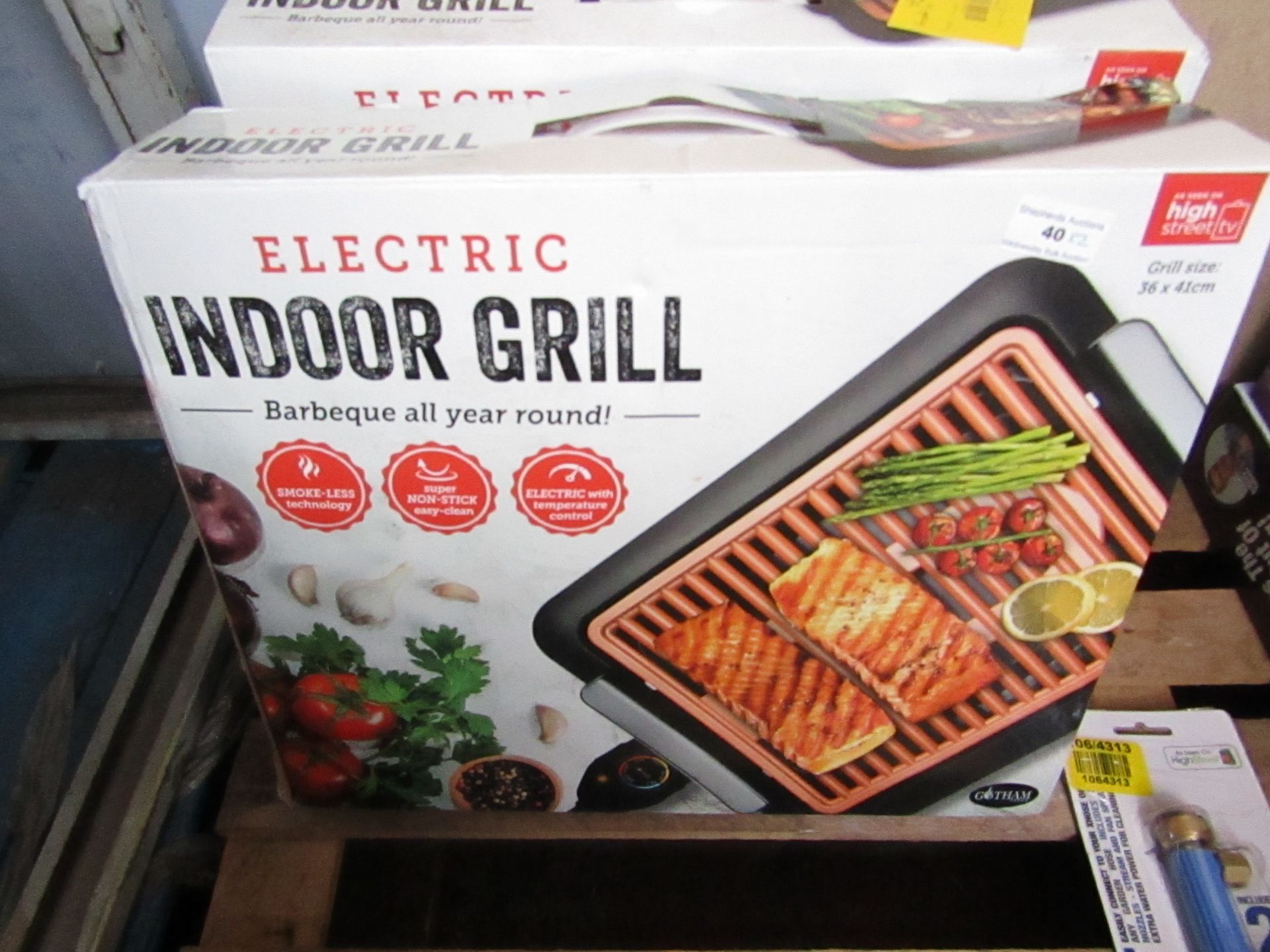 | 2X | ELECTRIC INDOOR GRILL | UNCHECKED AND BOXED | NO ONLINE RE-SALE | SKU C506541512825 | RRP £