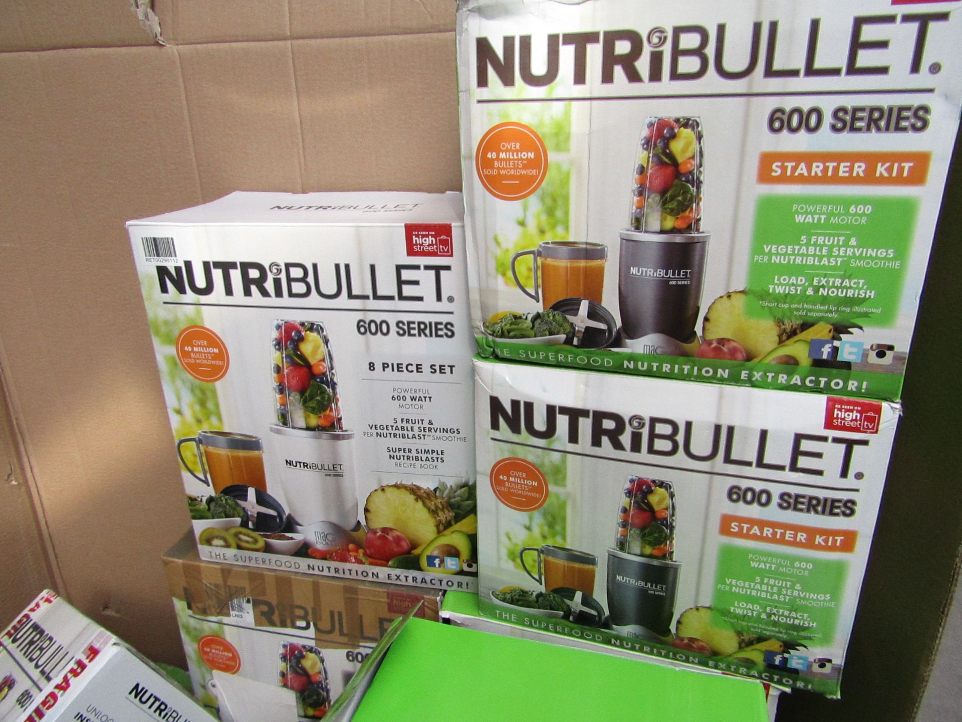 | 10X | NUTRIBULLET 600 SERIES | UNCHECKED AND BOXED | NO ONLINE RE-SALE | SKU C5060191467346 |