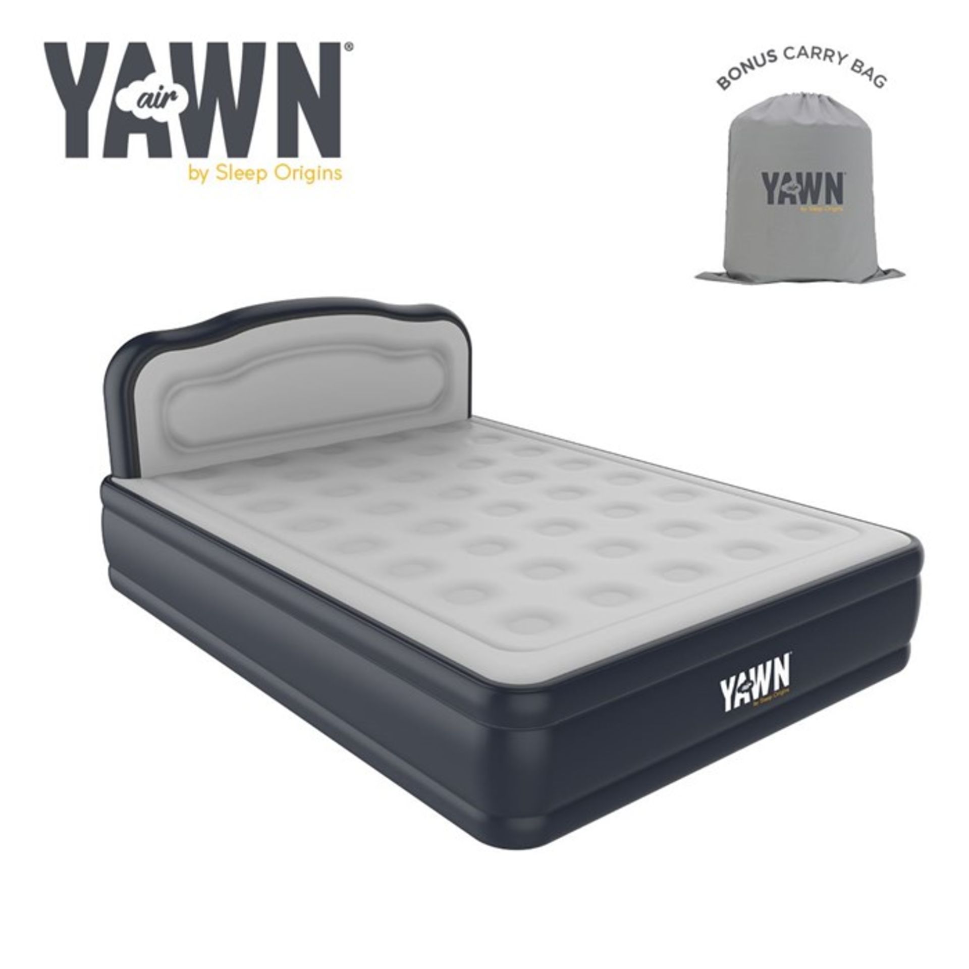 1x lot of 26 single pallets of Yawn Air Beds - various sizes - Single / Double / King Size - rrp £