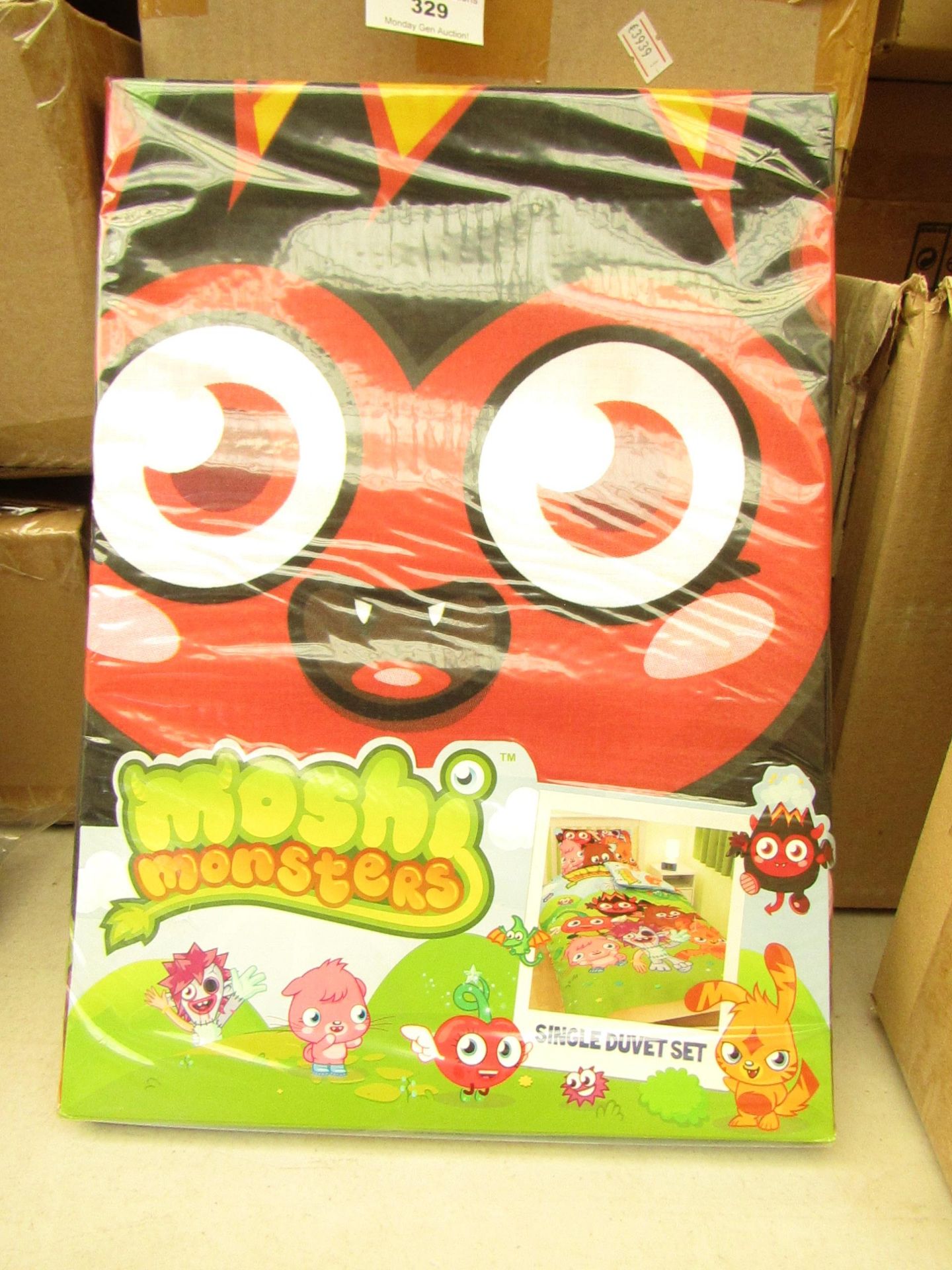 Moshi Monsters single duvet set, new and packaged.