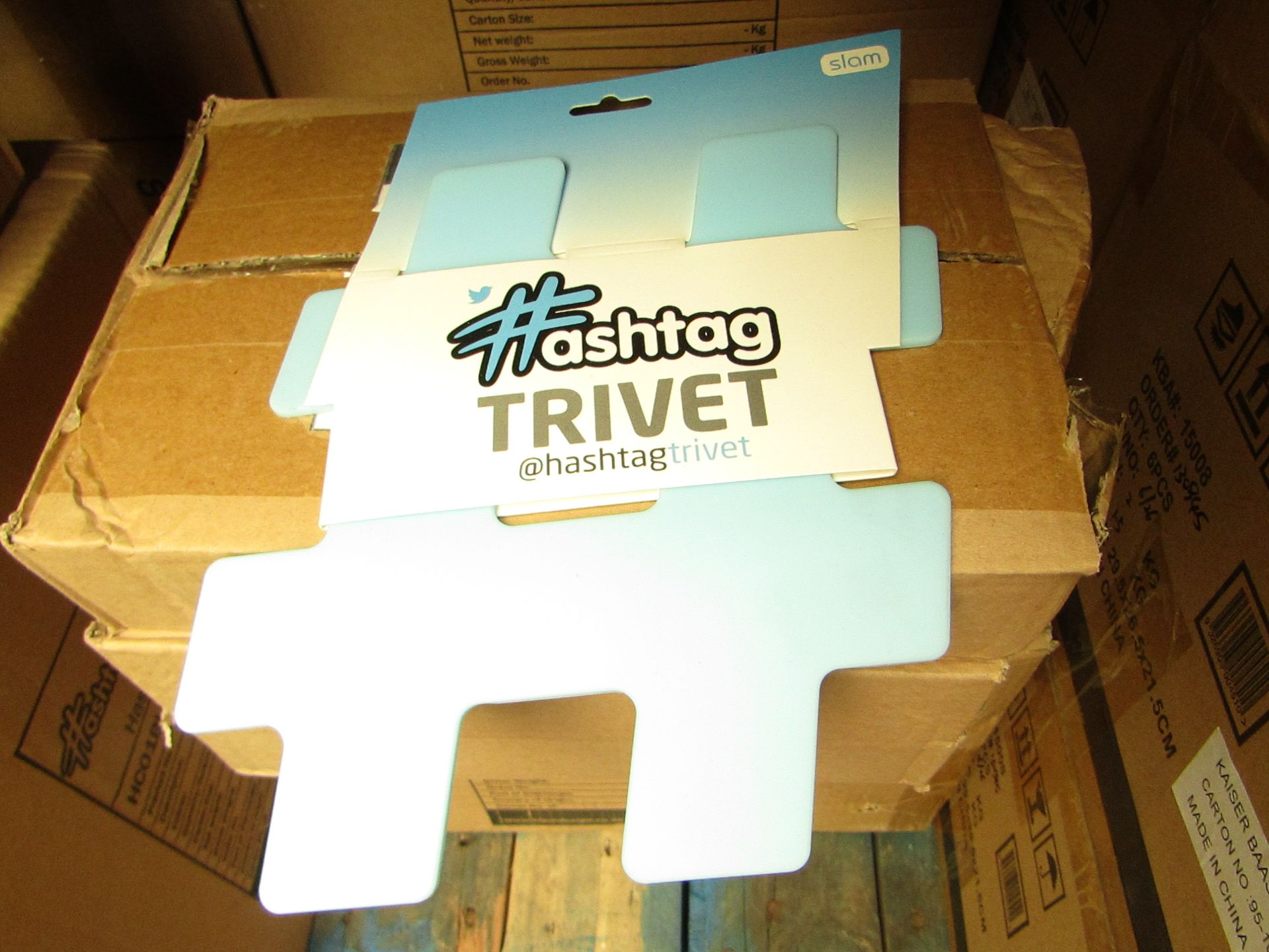12x Hashtag pan Trivets - All Packaged & Boxed.