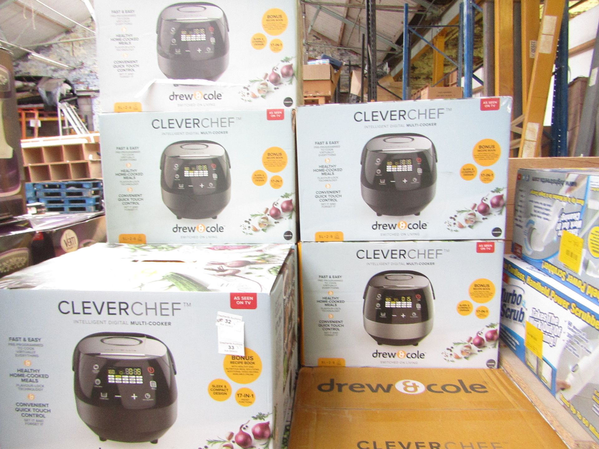 | 5x | DREW&COLE CLEVERCHEF | UNCHECKED AND BOXED | NO ONLINE RE-SALE | SKU 5060541511682 | RRP £