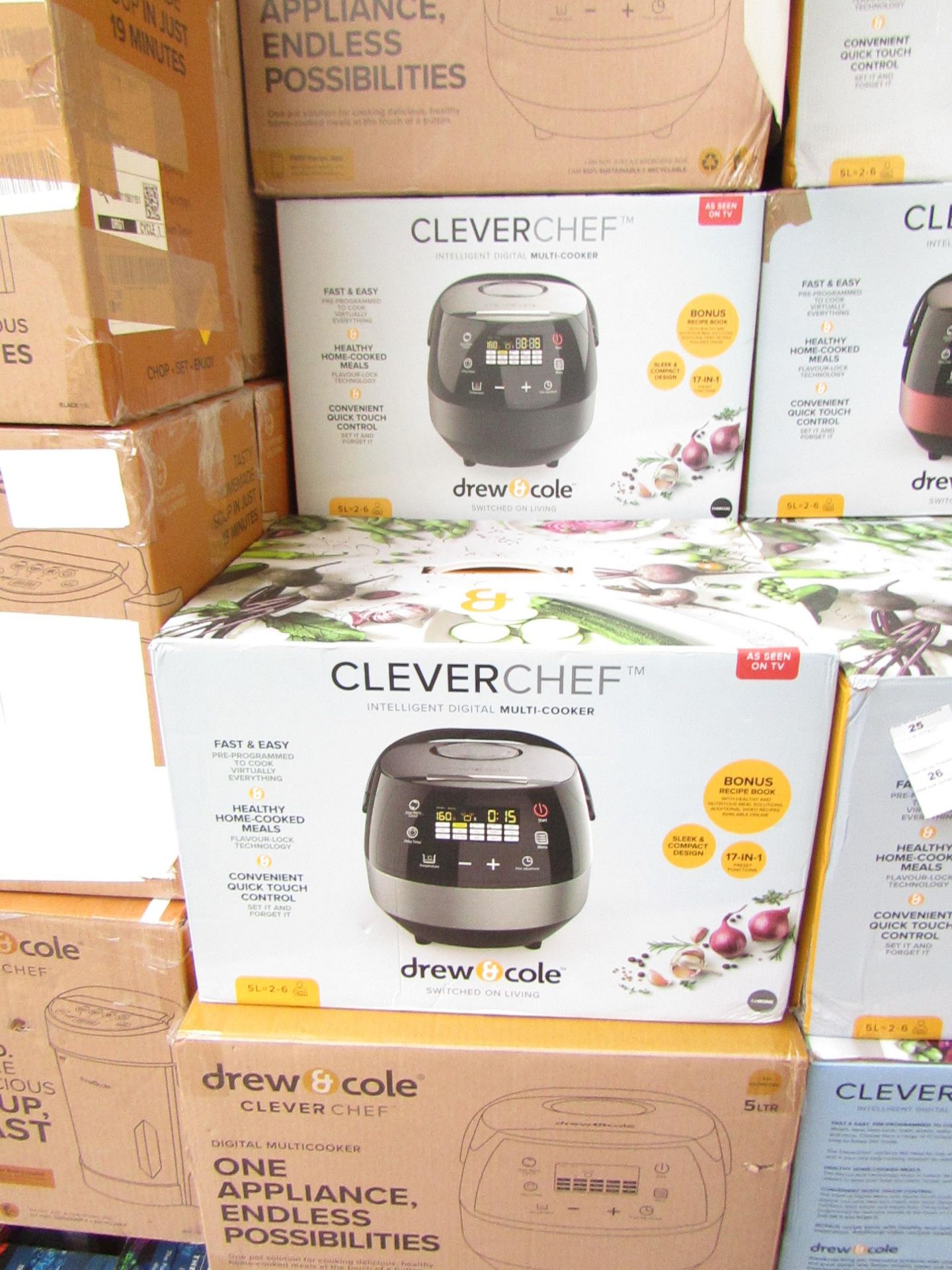 | 5x | DREW&COLE CLEVERCHEF | UNCHECKED AND BOXED | NO ONLINE RE-SALE | SKU C5060541511682 | RRP £